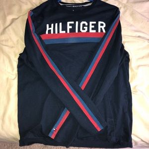 Vintage Tommy Hilfiger Logo Long Sleeve T-Shirt